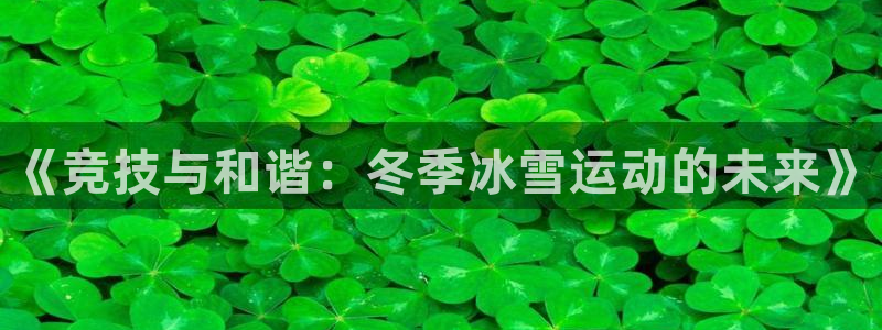 德国一竞技官方正版app集团：《竞技与和谐：冬季冰雪