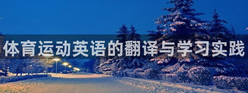 一竞技官方正版app神州：体育运动英语的翻译与学习实