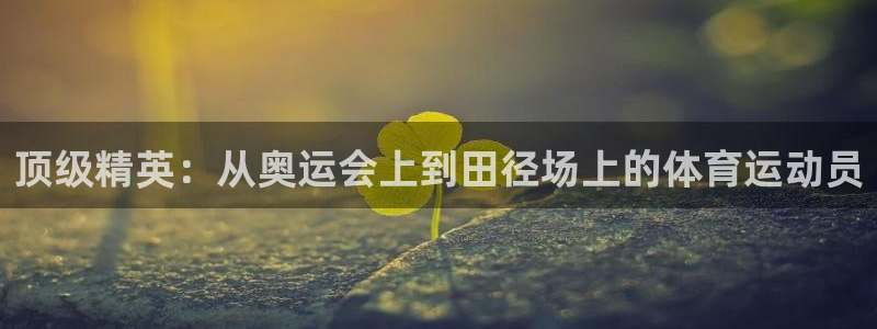  一竞技体育官网：顶级精英：从奥运会上到田径场上的体育运动员